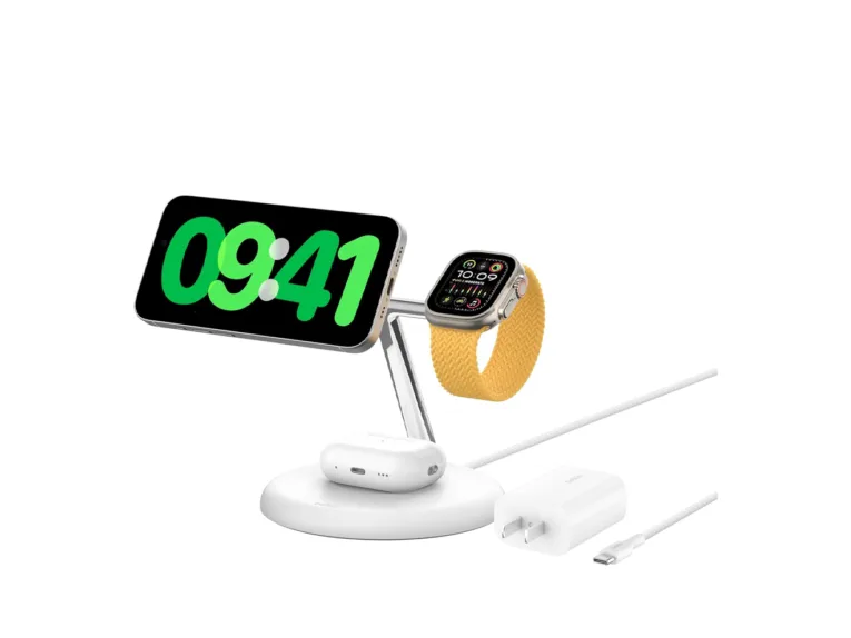 Belkin MagSafe-Compatible 3-in-1 Wireless Charger Stand 15W