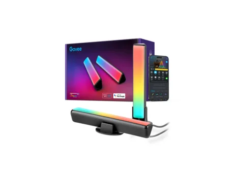 Govee Smart LED Light Bars, RGBICWW WiFi TV Backlights with Scene and Music Modes for Gaming