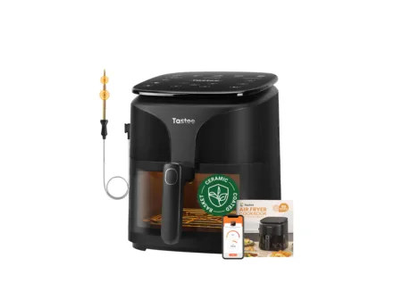 Tastee Sensor Magic Smart Ceramic Air Fryer, 8-in-1 Compact 5.5QT with Smart Probe