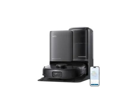 eufy E25 Omni Robot Vacuum and Mop Combo, All-in-One Station with HydroJet System, Edge-to-Corner Deep Cleaning
