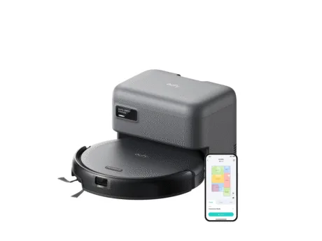 eufy C10 Robot Vacuum Self Emptying, Advanced Smart Mapping with LiDAR Navigation, Edge Expansion Brush for Pet Hair