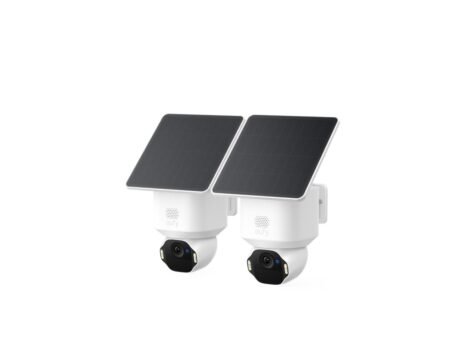 eufy SoloCam E42, 360° 4K Wireless Outdoor, Solar Camera Pan, AI Tracking, Strobe Lights
