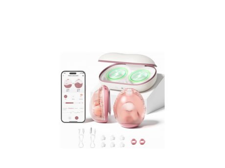 Momcozy Air 1 Wearable Breast Pump, Ultra-Slim Hands-Free Breast Pump with Wireless Charging Case, App Control