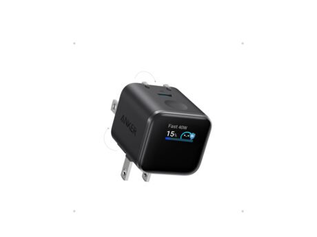 Anker - Nano Charger (45W, Smart Display, 180° Foldable)